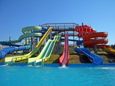 Aquapark slides clipart