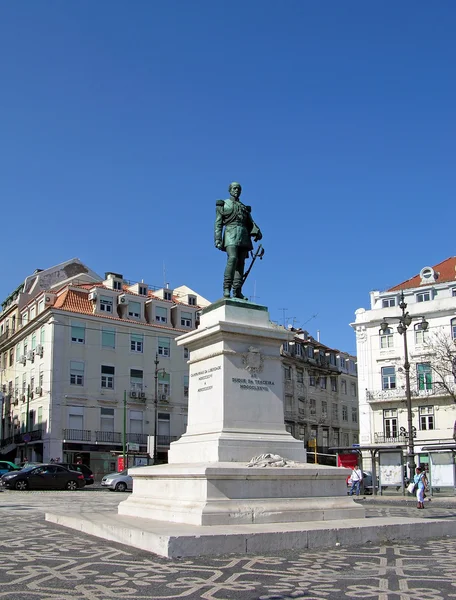 Площадь Дуке да Терсейра в Лиссабоне — стоковое фото