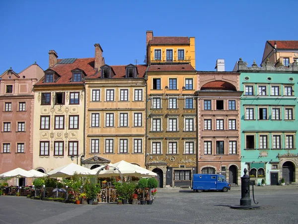 市场广场，华沙，波兰 — 图库照片