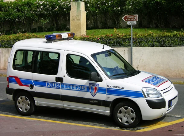 Coche policía de Marsella — Foto de Stock