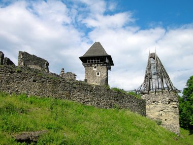Nevitskiy castle near Uzhgorod, Ukraine clipart