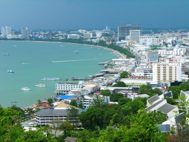 Pattaya city bird eye view, Thailand clipart