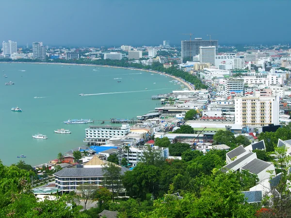 パタヤ市の鳥瞰図、タイ — ストック写真