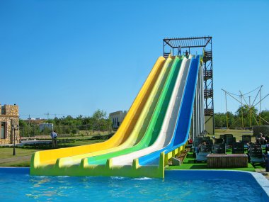 Aquapark slides clipart