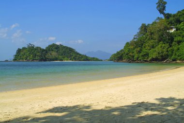 Tropical beach, Langkawi, Malaysia clipart