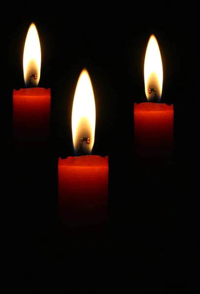 stock image Three candles