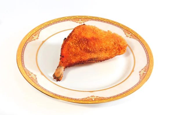 stock image Fried chicken pad on a plate