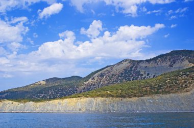 dağlar, deniz ve gökyüzü