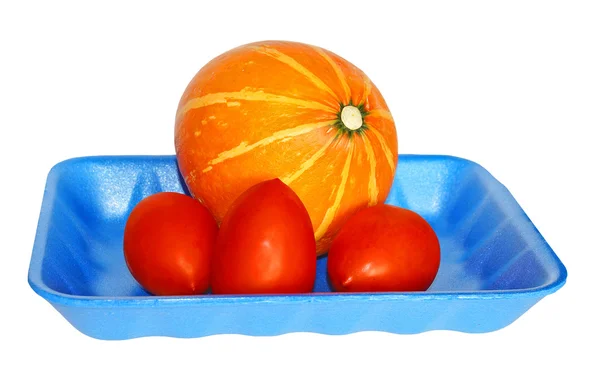 Kabak ve domates — Stok fotoğraf