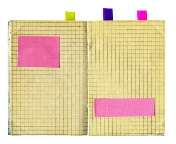 Linen notebook — Stock Photo, Image