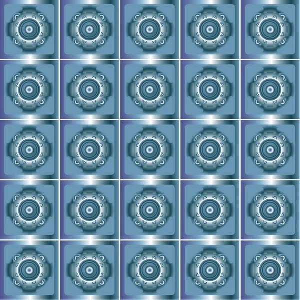 Abstracte metalen symmetrische achtergrond — Stockvector