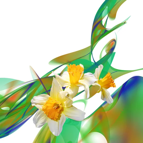 Decoración floral abstracta — Foto de Stock