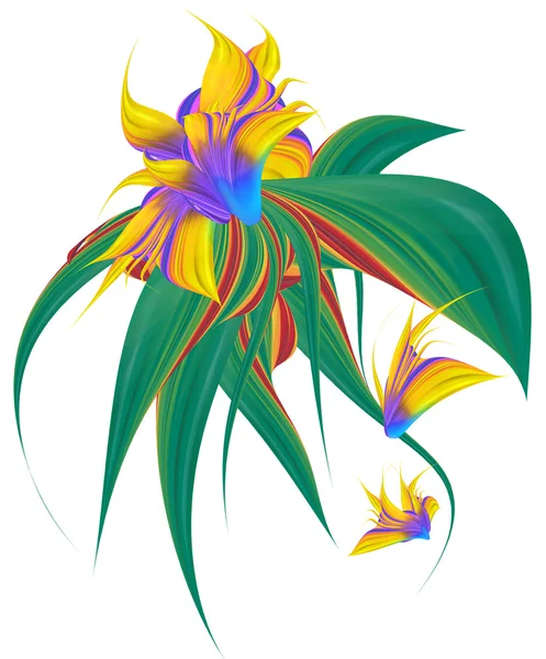 Streszczenie kolor kwiat — Zdjęcie stockowe