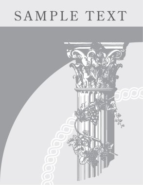 Corinthian column clipart