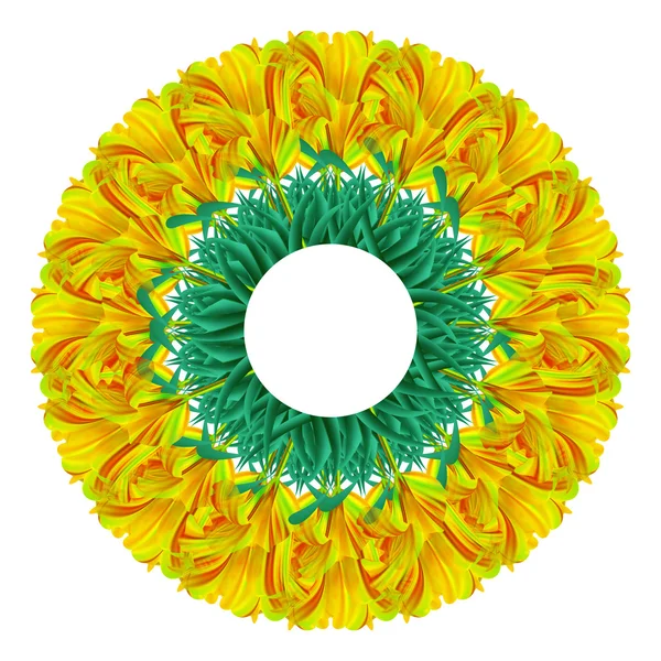 Cercle floral abstrait — Photo