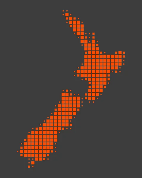 stock image Map of New Zealand