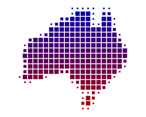 Karta över Australien — Stockfoto