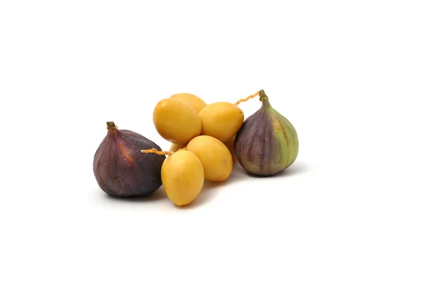 Data świeże owoce i figi — Zdjęcie stockowe
