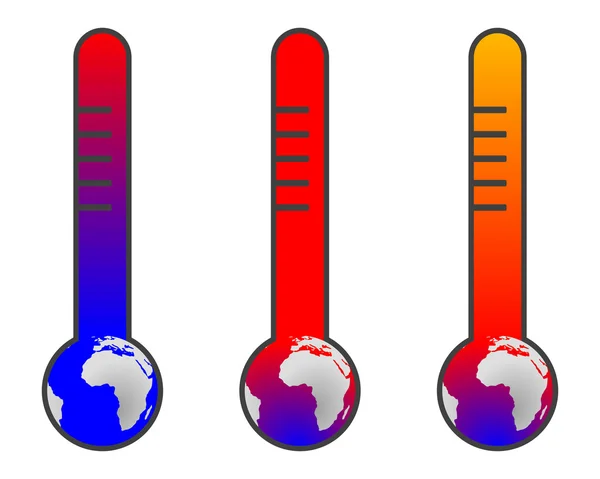 Klimatförändringar: global uppvärmning — Stockfoto