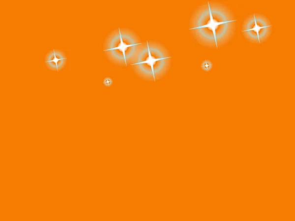 Pomarańczowe niebo z gwiazdami — Zdjęcie stockowe