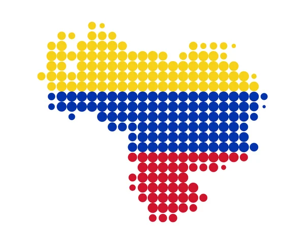 Mapa Venezuely — Stock fotografie