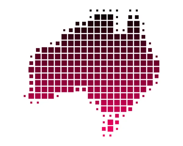 Mapa da Austrália — Fotografia de Stock