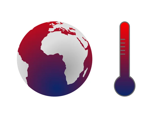 Klimatförändringar: global uppvärmning — Stockfoto