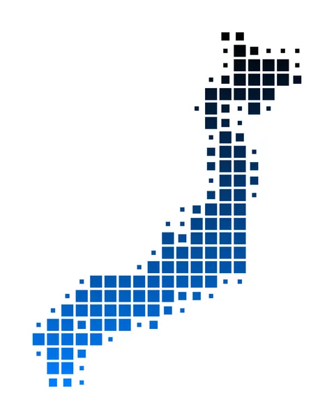 Kaart van japan — Stockfoto