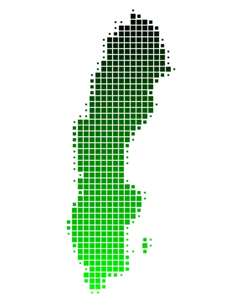 Mapa da Suécia — Fotografia de Stock