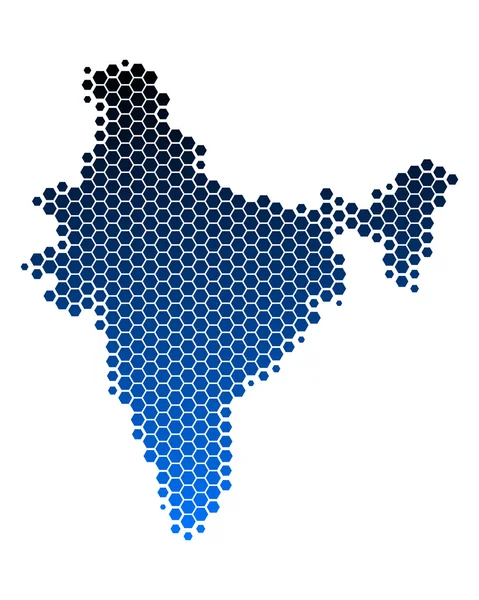 แผนที่ของอินเดีย — ภาพถ่ายสต็อก