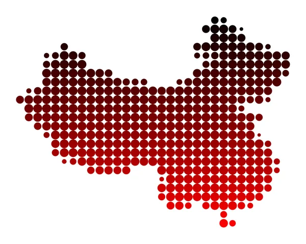 Karte von China — Stockfoto