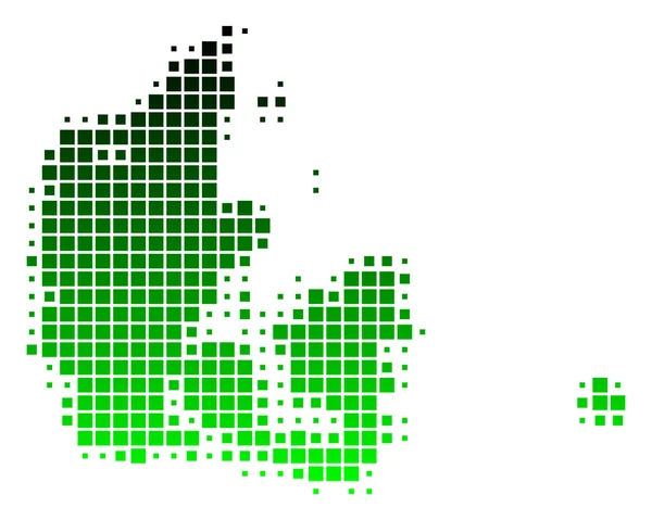 Mapa Danii — Zdjęcie stockowe
