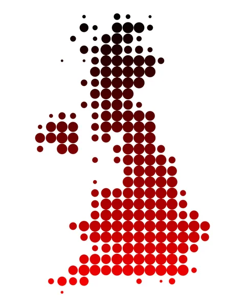 Karte von Großbritannien — Stockfoto
