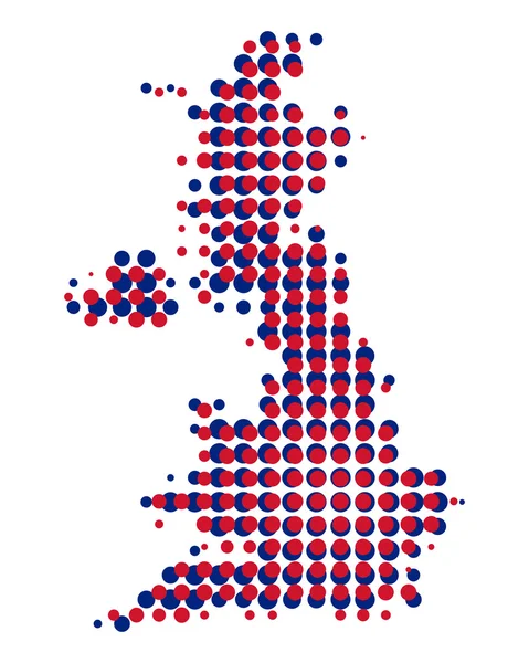 Χάρτης της Μεγάλης Βρετανίας — Φωτογραφία Αρχείου