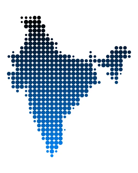 Karte von Indien — Stockfoto