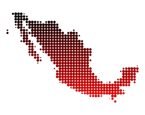 Karte von Mexiko — Stockfoto