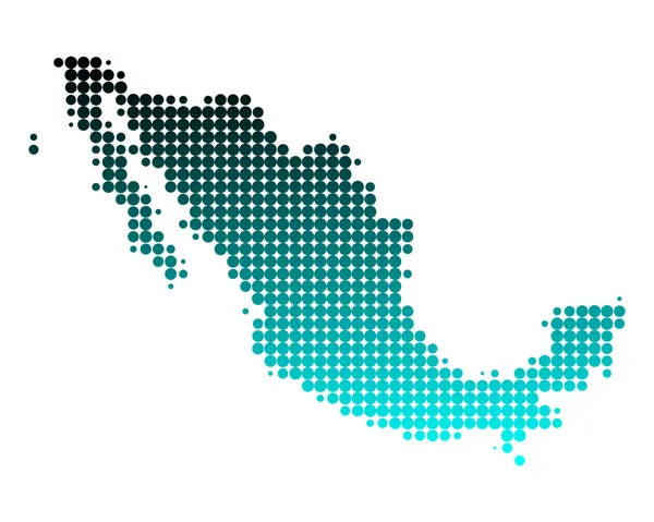मेक्सिको का नक्शा — स्टॉक फ़ोटो, इमेज
