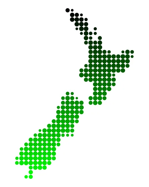 Map of New Zealand — Stock Photo, Image