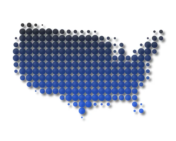 Carte des États-Unis d'Amérique — Photo