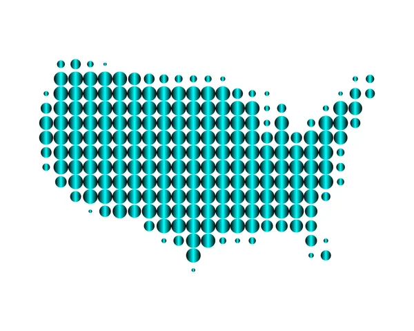 Mapa de Estados Unidos de América —  Fotos de Stock