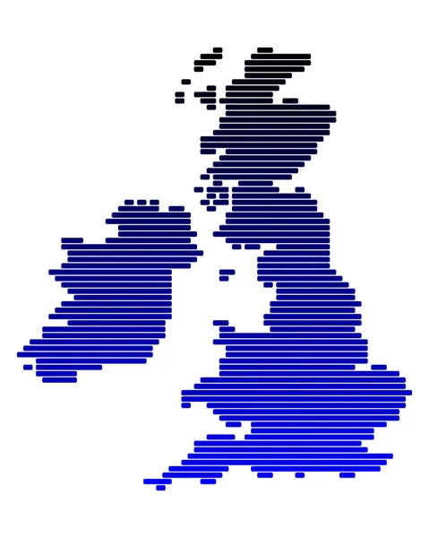 Map of the British Isles — Stock Photo, Image