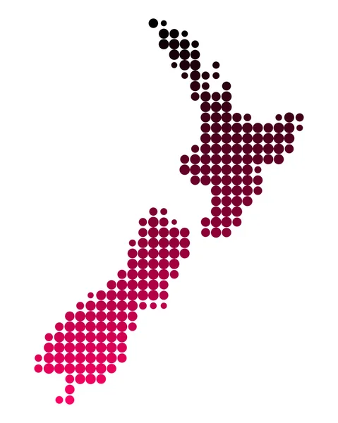 Map of New Zealand — Stock Photo, Image