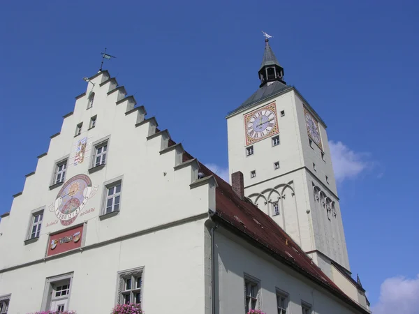 Starożytne Ratusz w deggendorf — Zdjęcie stockowe