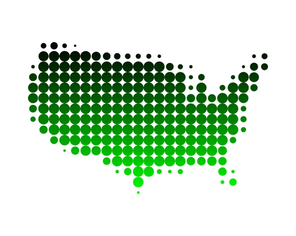 Mappa degli Stati Uniti d'America — Foto Stock