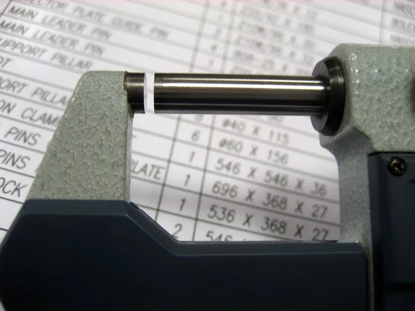 Close-up micrometer — Stock Photo, Image