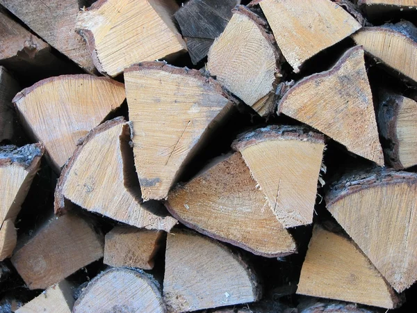 Hromady dřeva zblízka — Stock fotografie