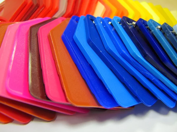 stock image Plastic color samples