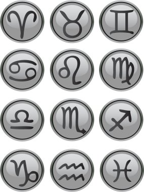 Zodiac Icon Set clipart