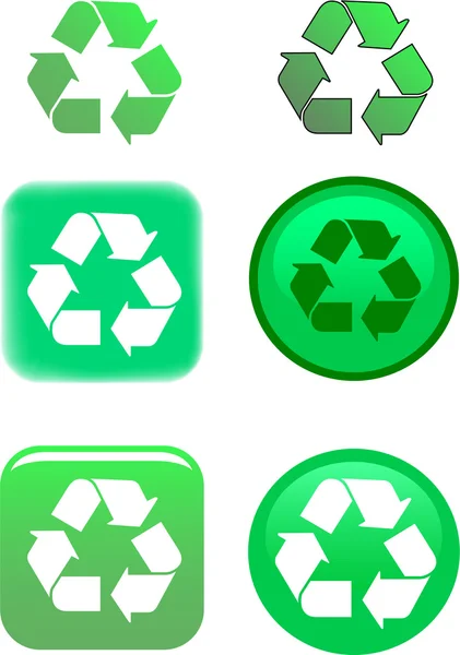 Illustration vectorielle de symbole de recyclage — Image vectorielle