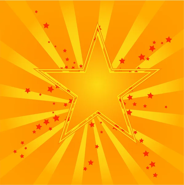 Étoiles orange — Image vectorielle